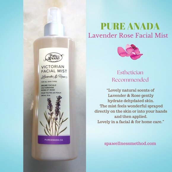 New! Pure Anada Victorian Facial Mist Toner, Lavender & Rose Natural Vegan Hydra - Picture 1 of 6